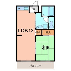 セルシオン草刈の物件間取画像